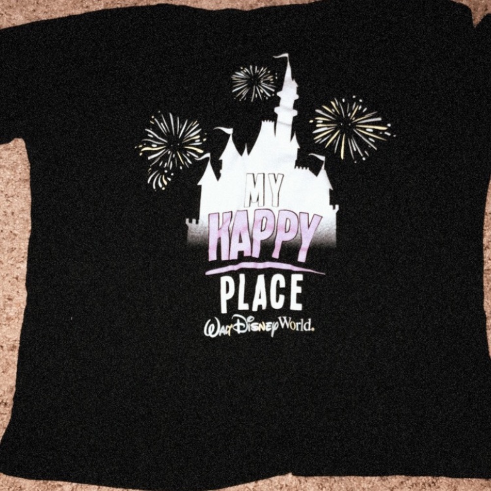Black Disney World castle shirt